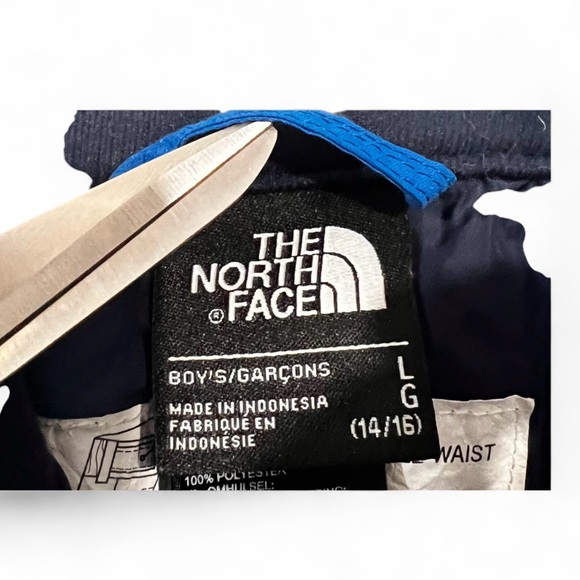 The North Face Boy's EZ Grow Snow Ski Pants Blue Dryvent Snowboard L (14/16) - Picture 6 of 6